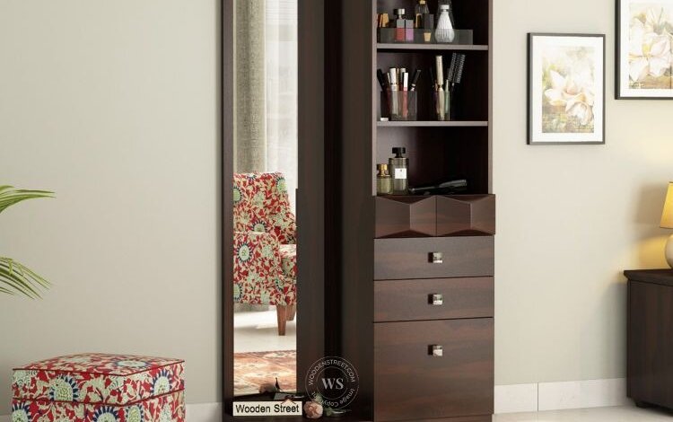 dressing table with mirror