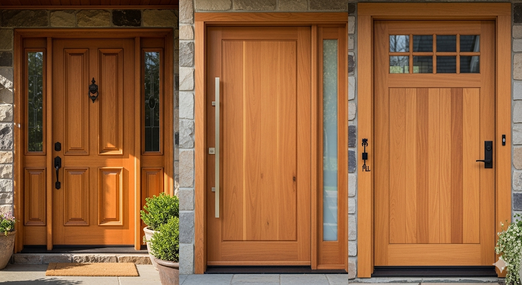 cedar front door