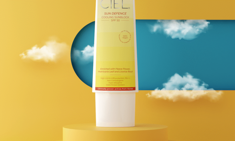 "Sun Defence Cream, best sunscreen in india, sunscreen for the face, Top 5 best sunscreen in India, Best sunscreen for Women in India, Best sunscreen in India for dry skin, best sunscreen for oily skin in india, sunscreen for oily skin, CIEL Cooling Sunblock SPF 50, sunblock spf50, SPF 50 sunscreen for face, "