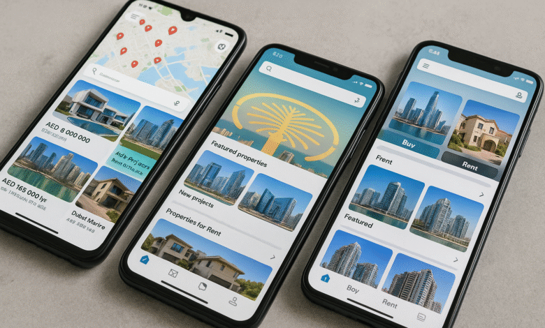 image shows real estate or property apps
