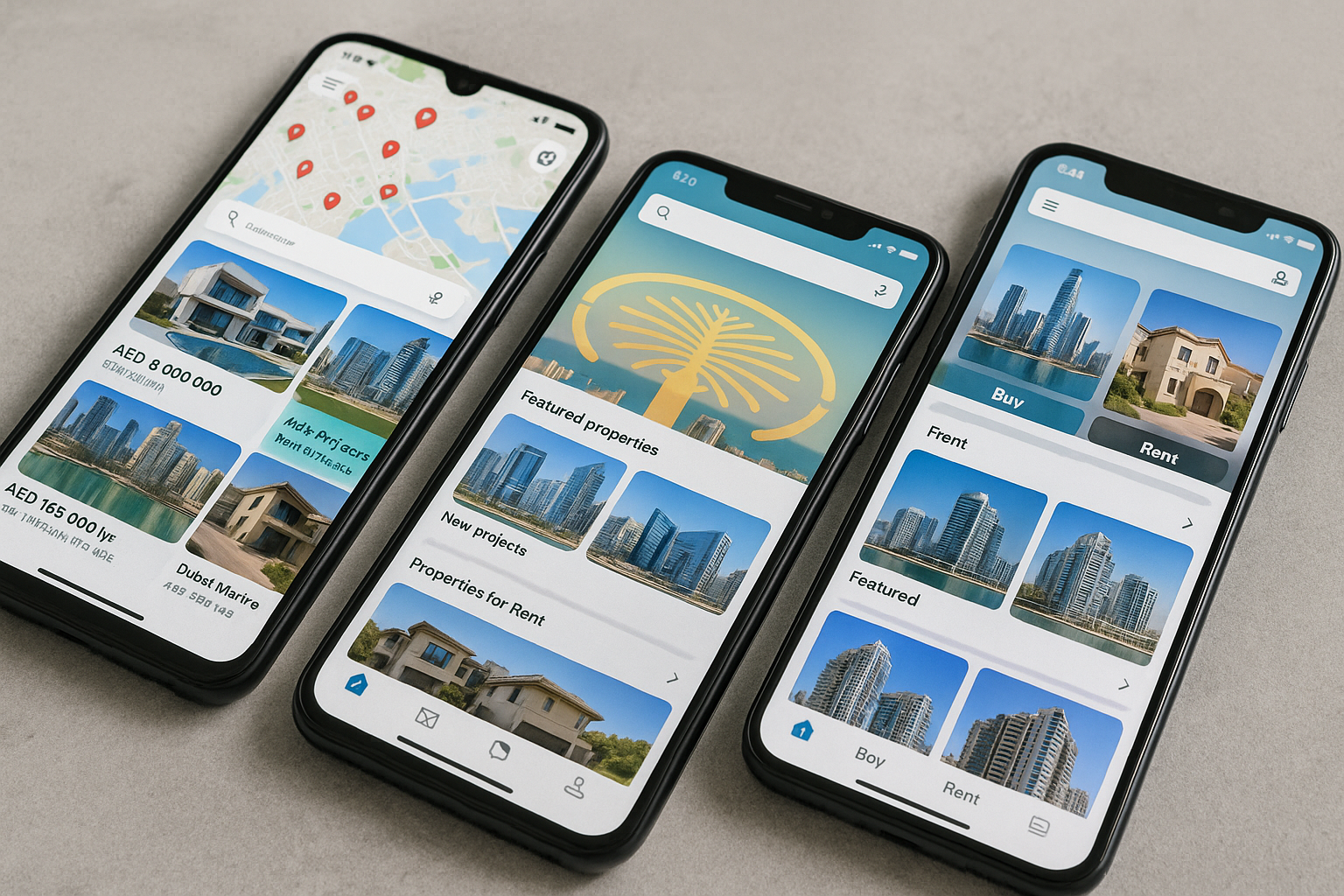 image shows real estate or property apps