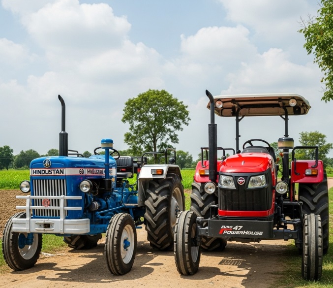 Hindustan 60 vs. Powertrac Euro 47 PowerHouse