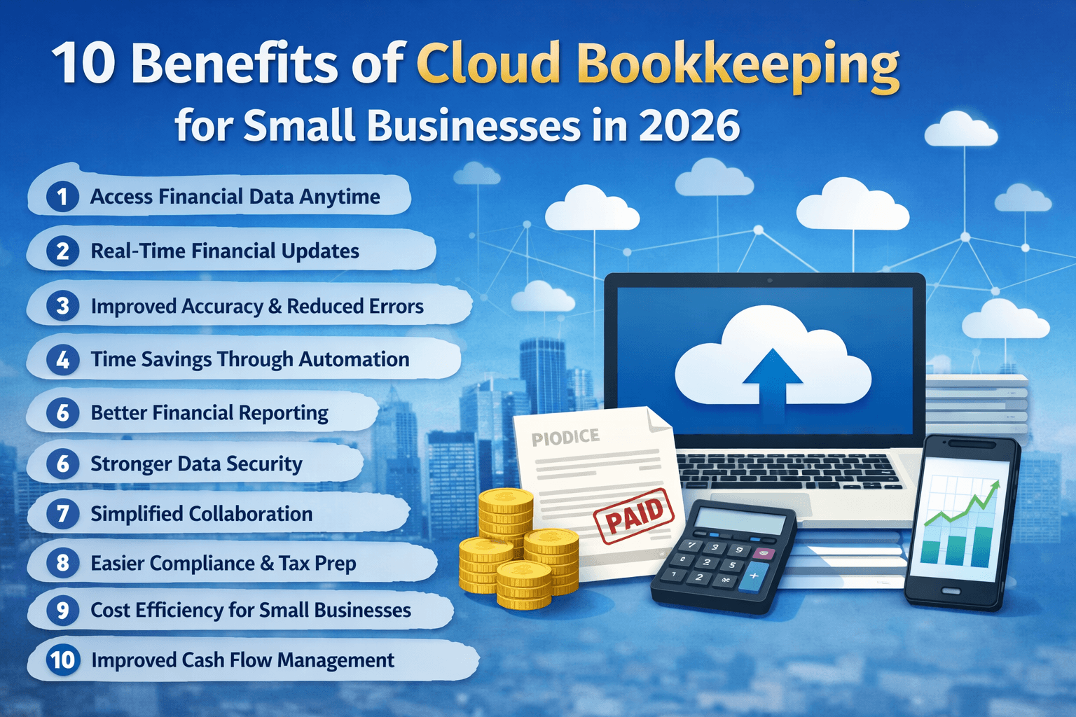 10 Benefits of Cloud Bookkeeping for Small Businesses in 2026