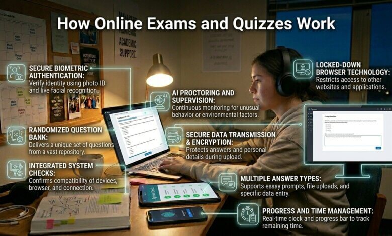 How Online Exams and Quizzes Work