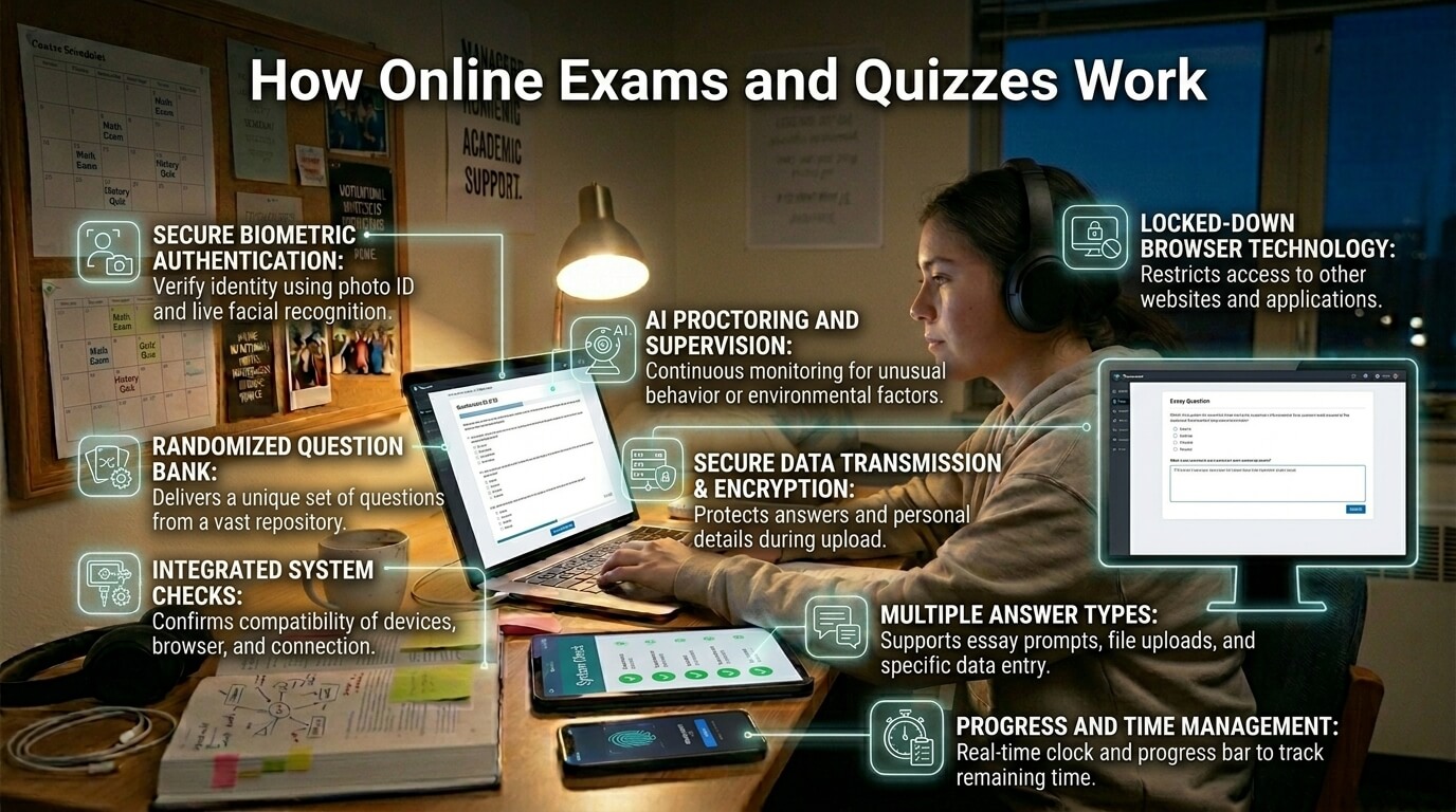How Online Exams and Quizzes Work