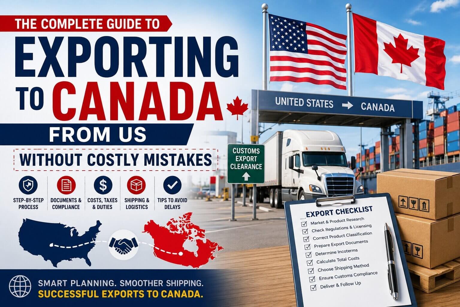 The Complete Guide to Exporting to Canada from US Without Costly Mistakes