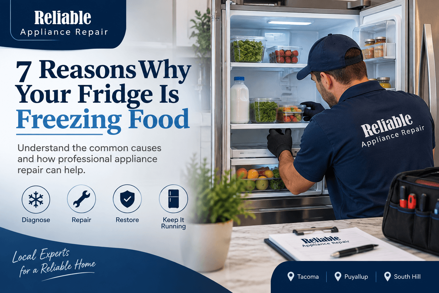 7 Reasons Why Your Fridge Is Freezing Food | Reliable Appliance Repair