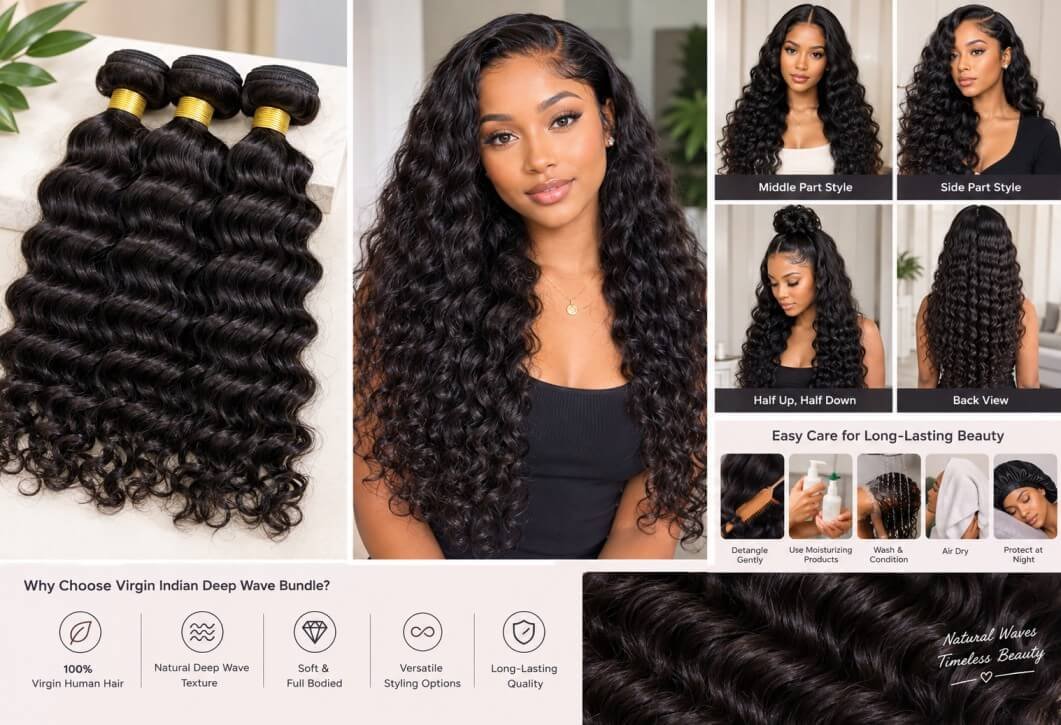 Virgin Indian Deep Wave Bundle: The Lush Guide to Choosing, Styling & Caring for Deep Wave Hair